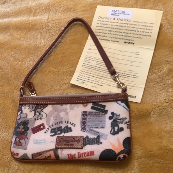 Dooney & Bourke Handbags - Dooney & Bourke Disney 55th Anniversary Large Slim Wristlet DLR11 SD